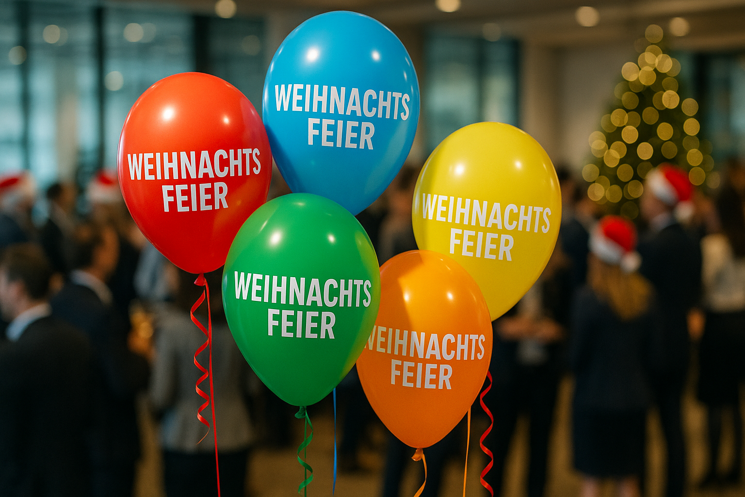 Bedruckte Luftballons: Hingucker auf Ihrer Weihnachtsfeier
