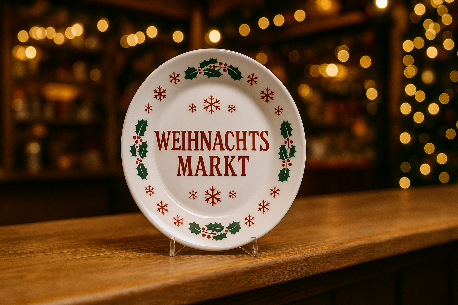 Bedrucktes Geschirr: Mehr Umsatz für jeden Weihnachtsmarktstand