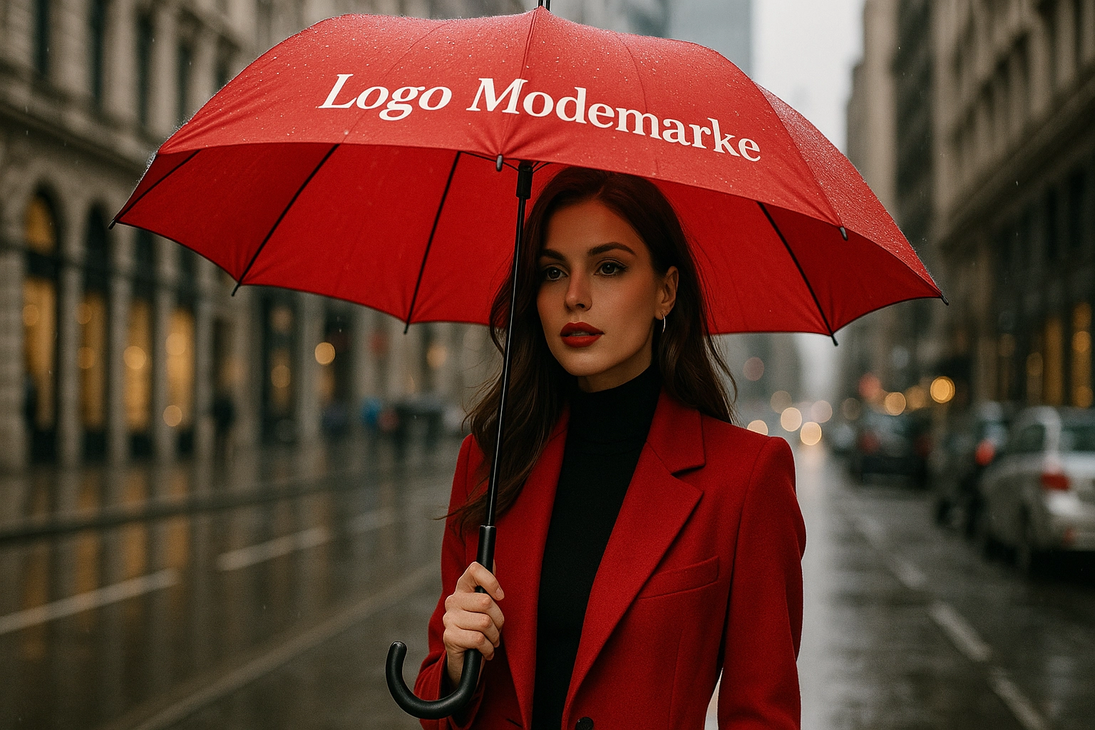 Individuelle Regenschirme: Mit diesem Werbeträger gewinnen Modemarken neue Kunden.