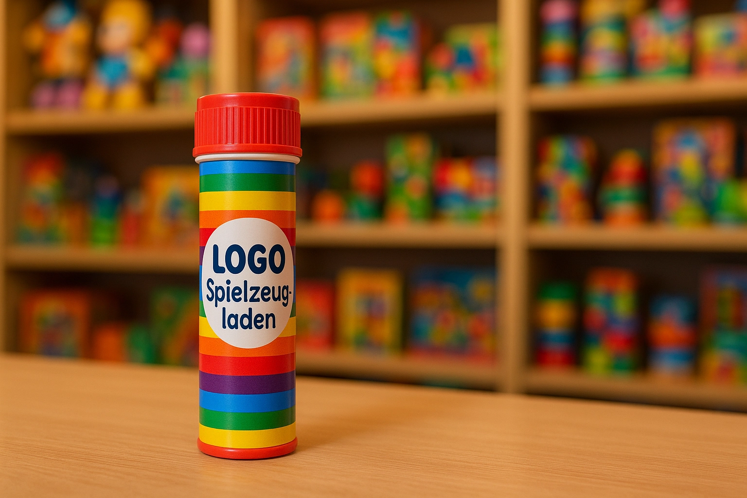 Seifenblasen mit Logo: Das ideale Werbegeschenk von Spielzeugläden an Kinder