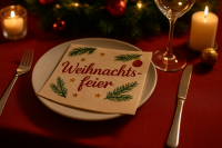 Bedruckte Servietten: Highlights auf der Firmenweihnachtsfeier