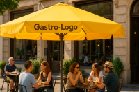 Bedruckte Sonnenschirme: Erfolgsfaktoren in der Gastronomie