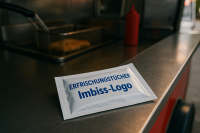 Erfrischungstücher mit Logo bringen Imbissen mehr Kundschaft und Umsatz