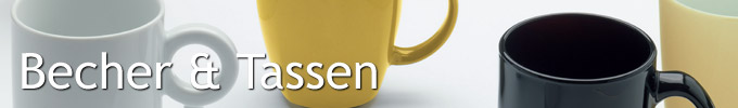 Becher und Tassen