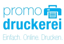 Einfach. Online. Drucken. Bei Promo-Druckerei ... Logo Promo-Druckerei