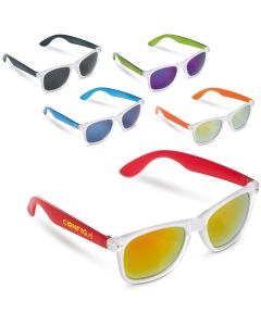 Trendige Sonnenbrille in gefrosteten Farben (ab 100 Stück)
