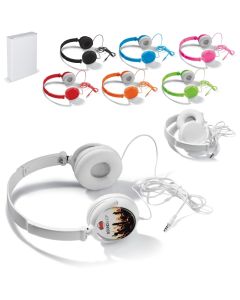 Kopfhörer mit drehbaren Ohrenaufsetzern (ab 25 Stück)