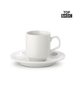 Set aus Tasse mit Untertasse Madrid 130 ml (ab 100 Stück)