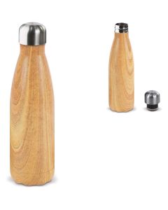 Edelstahlflasche Swing Holz Edition 500 ml (ab 50 Stück)