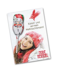 Schokololly auf Grußkarte bedrucken