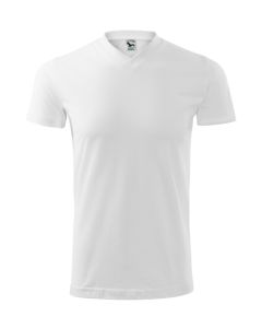 Unisex T-Shirt Heavy V-Neck weiß (ab 50 Stück)