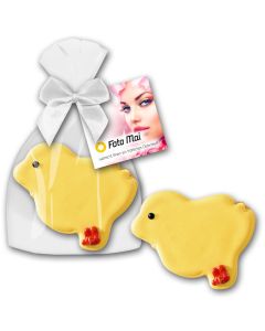 Cookie Keks Küken als Werbeartikel zu Ostern mit individuell bedruckter Karte