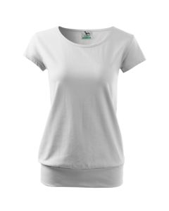 Damen T-Shirt City weiß (ab 50 Stück)