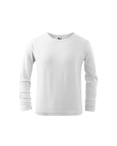 Kinder T-Shirt Long Sleeve weiß (ab 50 Stück)