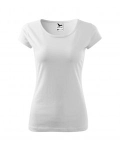 Damen T-Shirt Pure weiß (ab 50 Stück)