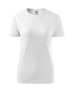 Damen T-Shirt Basic weiß (ab 50 Stück)
