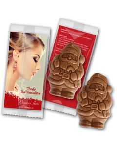 Weihnachtsmann Schokolade individuell (ab 150 Stück)