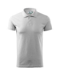 Herren Poloshirt Single J. weiß (ab 50 Stück)