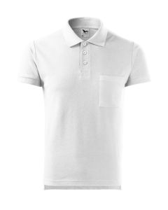 Herren Poloshirt Cotton weiß (ab 50 Stück)