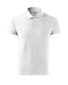 Herren Poloshirt Cotton Heavy weiß (ab 50 Stück)