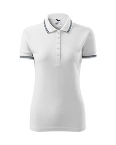 Damen Polohshirt Urban weiß (ab 50 Stück)