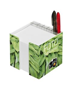 Zettelbox mit Köcher Digitaldruck (ab 100 Stück)