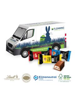 3D Präsent Transporter mit Lindt Hello Mini (ab 150 Stück)