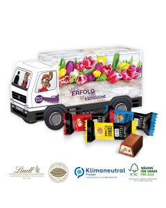 3D Präsent LKW mit Lindt Hello Mini (ab 150 Stück)