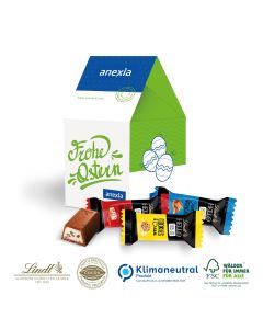 3D Präsent Haus mit Lindt Hello Mini (ab 150 Stück)