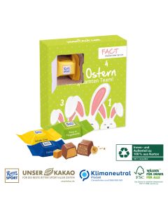 Karton-Osterkalender mit vier Türchen Ritter SPORT (ab 100 Stück)