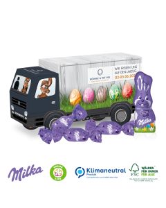 Milka Schokolade im LKW als 3D Präsent bedrucken 40g (ab 150 Stück)