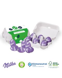 Schoko-Eier 6er-Set mit Milka Alpenmilch-Eier (ab 100 Stück)