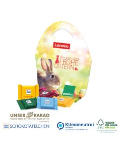 Premium Osterei mit Ritter SPORT Schokotäfelchen 50g (ab 100 Stück)