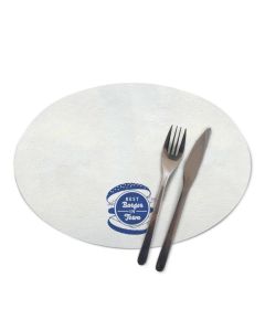 Ovale Tischsets im Flexodruck bedrucken für Gastronomie und Events
