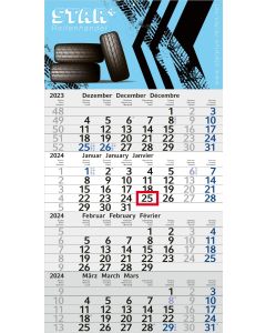Wandkalender Budget 4 günstig bedrucken