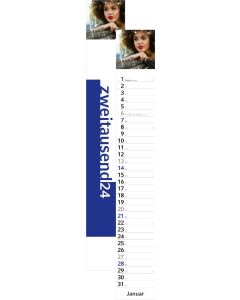Streifenkalender Combi bedrucken mit Firmenlogo oder Werbung