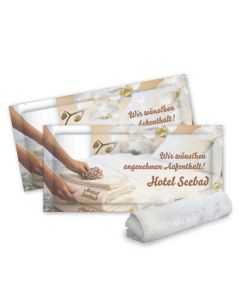 Premium hochwertige Erfrischungstücher der Marke Coolike als Original Baumwoll Feuchttücher bedrucken