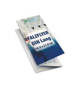 Falzflyer DIN Lang bedrucken