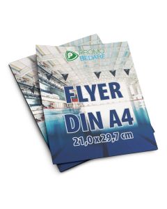 Flyer DIN A4 bedrucken als Werbemittel mit eigenem Flyerdruck
