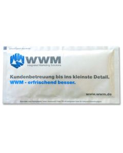 Erfrischungstücher WWM als Werbemittel bedrucken