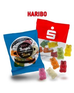 HARIBO Goldbären als Werbeartikel Fruchtgummi bedrucken mit Firmenlogo