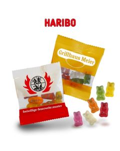 HARIBO Gummibärchen bedrucken als Werbeartikel mit Mini-Goldbären