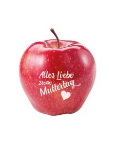 Apfel mit Standardmotiv Muttertag bedrucken