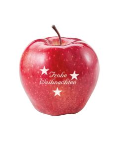 Apfel mit Weihnachtsmotiv Standard