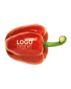 Paprika mit Logo bedrucken als Werbefrucht