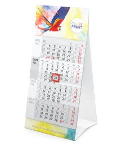 Mini Kalender mit 4-Monats-Kalendarium bedrucken