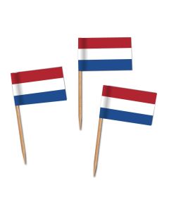 Käsepicker, Partypicker, Spieße, Party, Partydeko, Dekoration, Dekorationen, Kanapee, Canapé, Fahne, Flagge, Kostprobenpicker, Miniflagge, Miniflaggen, Minifahne, Minifahnen, Holzpicker Niederlande Fahne, Picker Hollandflagge