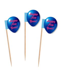 Ballonförmige Partypicker als Mini Flags bedrucken 