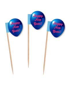 Ballonförmige Partypicker als Mini Flags bedrucken 