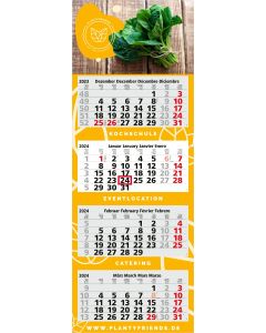 Wandkalender Quadro Light 4 als Werbekalender mit Firmenlogo bedrucken